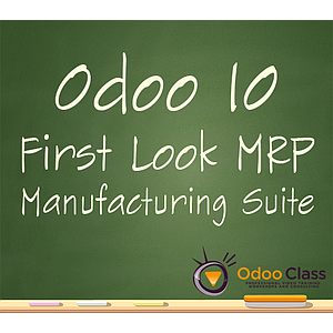 Odoo 10 First Look - MRP Manufacturing Suite