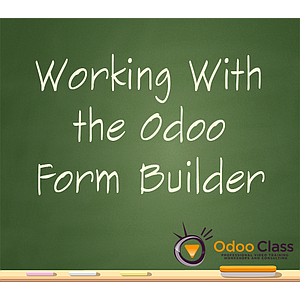 Working with the Odoo Form Builder