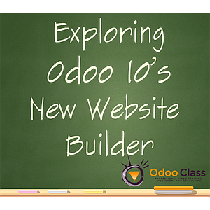 Exploring Odoo 10's new Website Builder