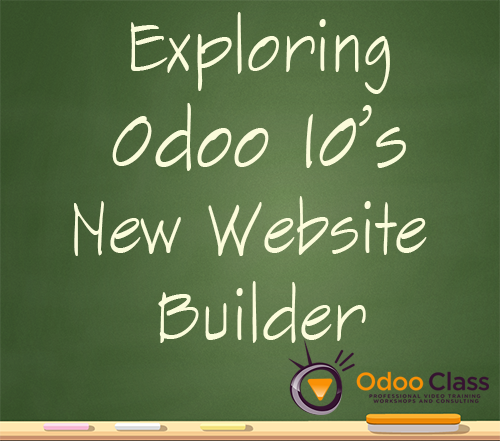 Exploring Odoo 10's new Website Builder