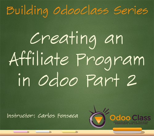 Creating an Affiliate Program in Odoo - Part 2