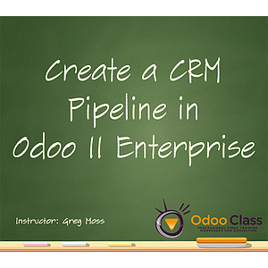 Create a CRM Pipeline in Odoo 11 Enterprise