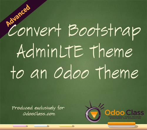 Convert Bootstrap AdminLTE to an Odoo Theme