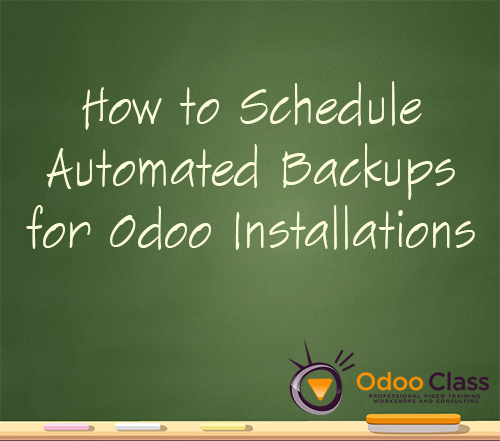 How to Schedule Automated Backups for Odoo Installations