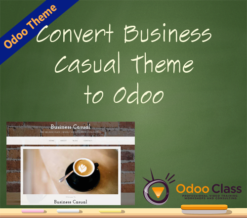Convert Business Casual Theme to Odoo